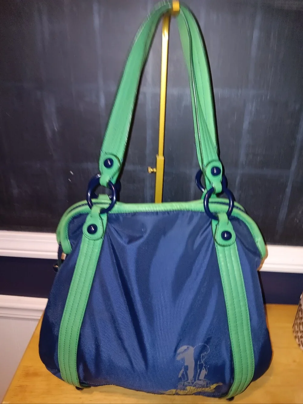 Juicy Couture Vintage Y2k Her Majesty Nylon & Leather Bag
